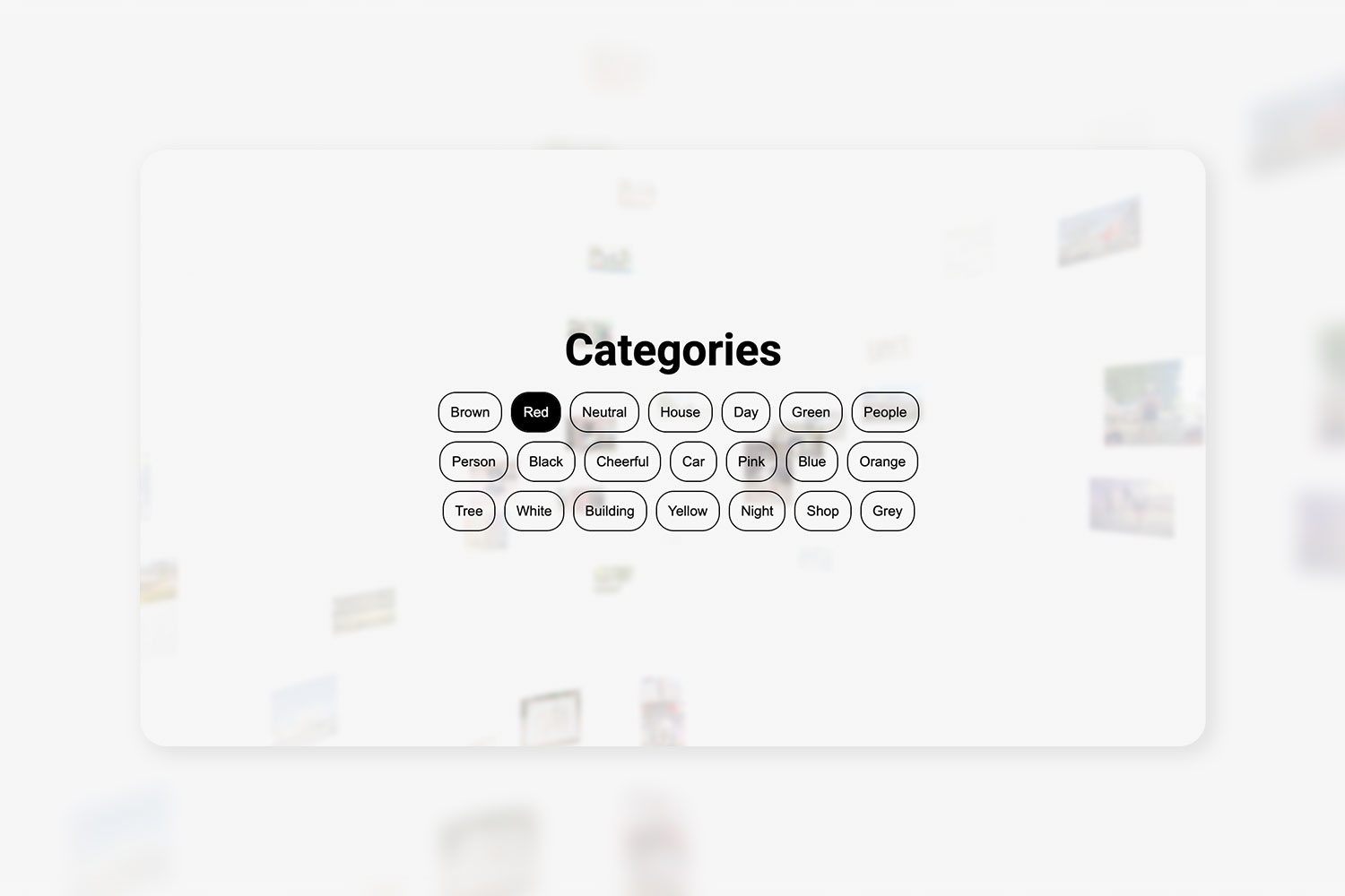 Woensel 3D Gallery categories showcase.